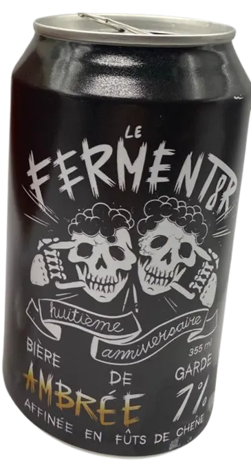 Microbrasserie Le Fermentor Bière De Garde Ambrée (8e Anniversaire)