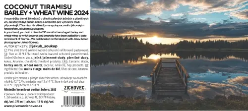 Rodinný Pivovar Zichovec Coconut Tiramisu Barley + Wheat Wine 2024