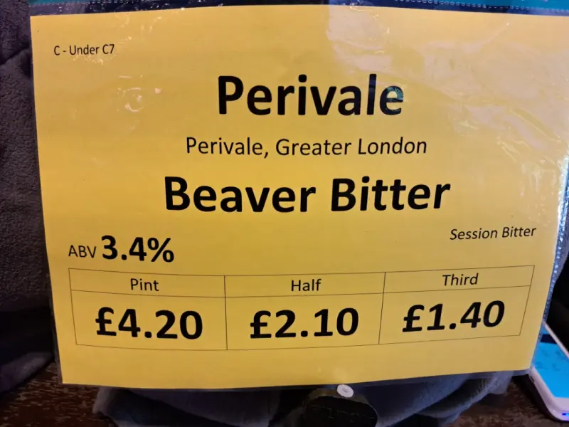 Perivale Brewery Beaver Bitter