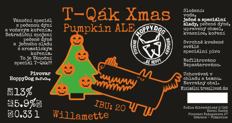 HoppyDog T-Qák Xmas