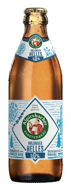 Alpirsbacher Klosterbräu Holunder Helles 0,0%