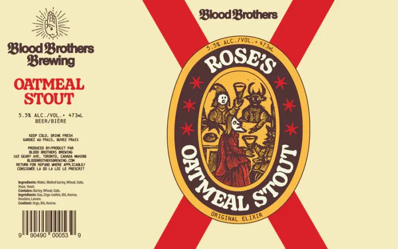 Blood Brothers Brewing Rose's Oatmeal Stout