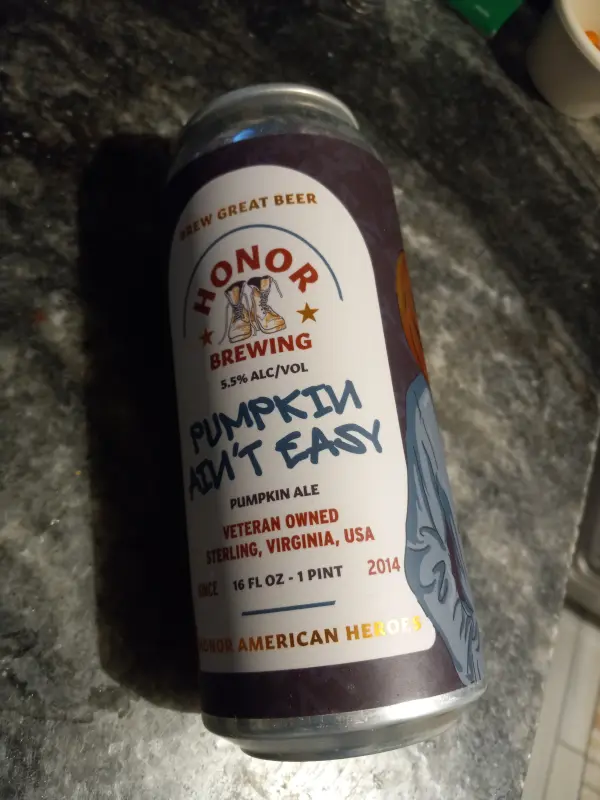 Honor Brewing Company Pumpkin Ain't Easy