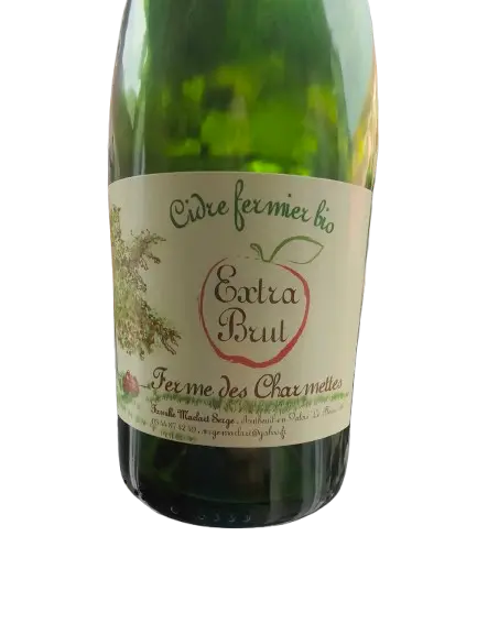 Ferme des Charmettes Cidre Fermier Bio Extra Brut