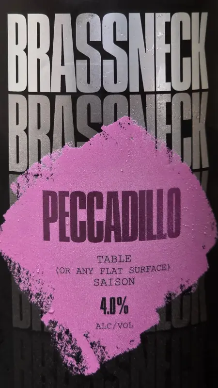 Brassneck Brewery Peccadillo