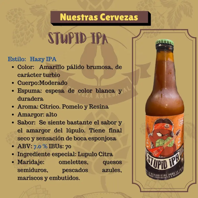 Cerveza Nefrona Stupid IPA
