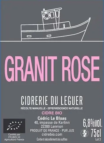 Cidrerie du Leguer (Cédric Le Bloas) Cidre Granit Rose
