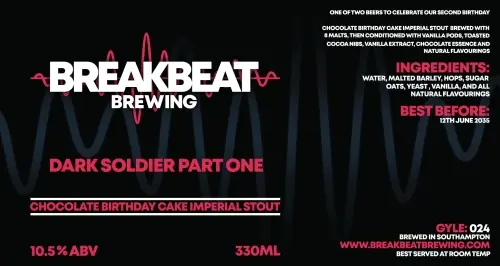 Breakbeat Brewing Dark Soldier Part One