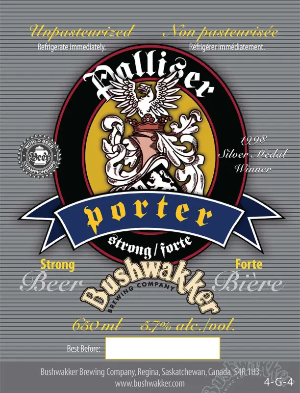 Bushwakker Brewing Co. Palliser Porter