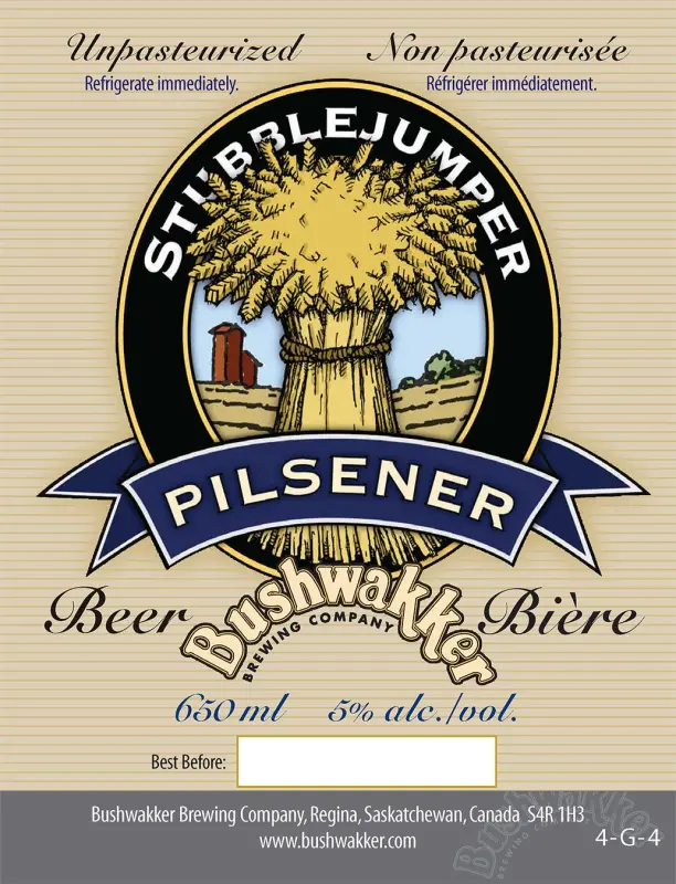 Bushwakker Brewing Co. Stubblejumper Pilsener