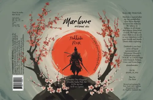Marlowe Artisanal Ales Dokkodo: Four