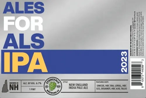 Stoneface Brewing Company Ales for ALS 2023