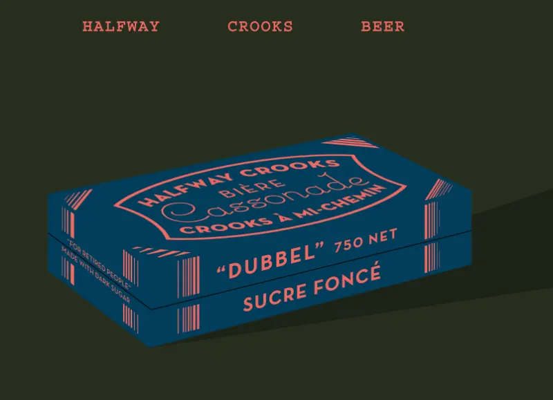 Halfway Crooks Beer Cassonade Dubbel