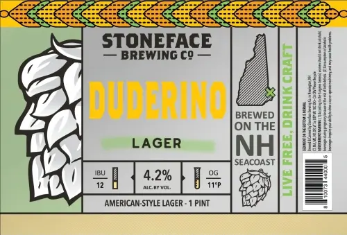 Stoneface Brewing Company Duderino