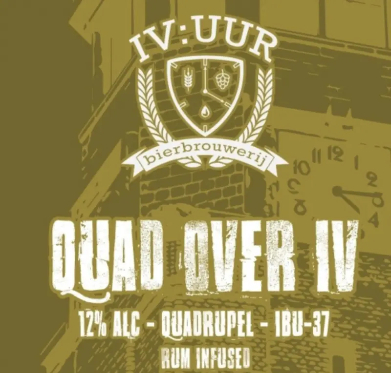 IV:Uur Bierbrouwerij Quad Over IV - Rum Infused