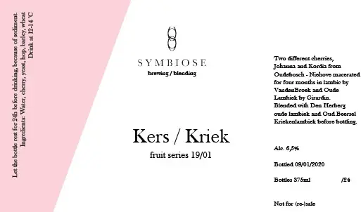 Symbiose Brewing / Blending Kers / Kriek 19/01