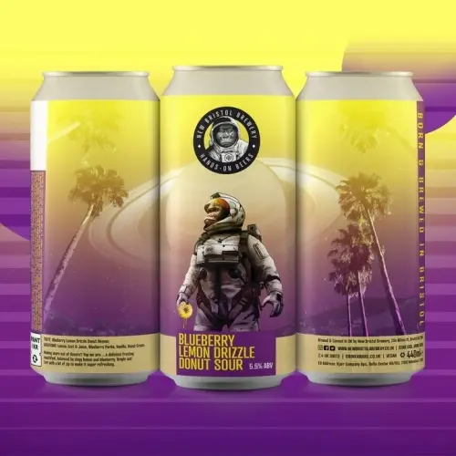 New Bristol Brewery Blueberry Lemon Drizzle Donut Sour