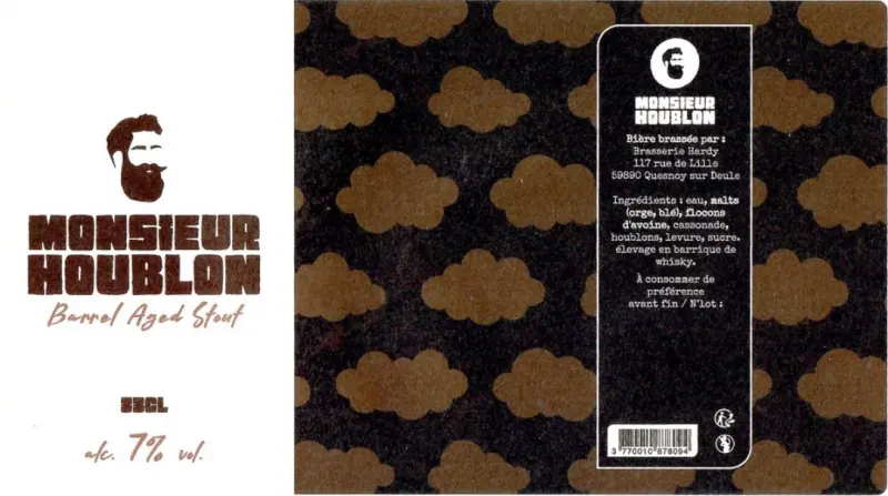 Brasserie Hardy Monsieur Houblon - Barrel Aged Stout