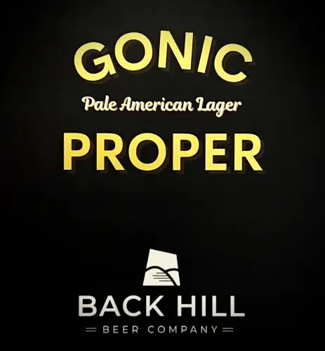Back Hill Beer Company Gonic Proper