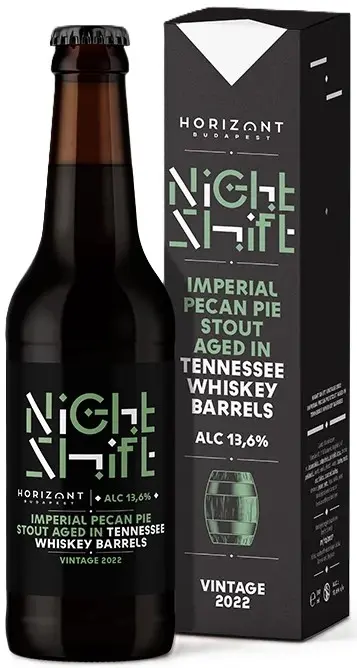 Horizont Brewing Night Shift (2022 Imperial Pecan Pie Stout Tennessee Whiskey Barrel Aged)