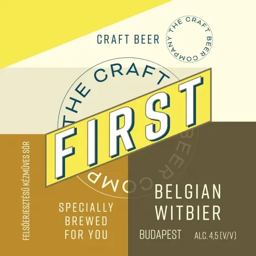 FIRST The Craft Beer Co. Belgian Witbier
