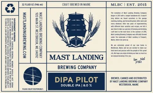 Mast Landing Brewing Company DIPA Pilot