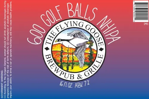 Flying Goose Brew Pub 600 Golf Balls