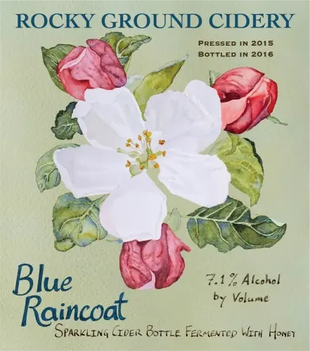 Rocky Ground Cider Blue Raincoat