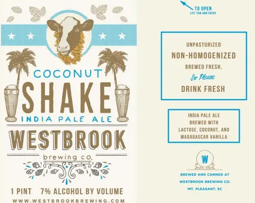Westbrook Brewing Co. Coconut Shake IPA