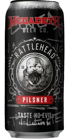 Megadeth Beer Co. Rattlehead Pilsner