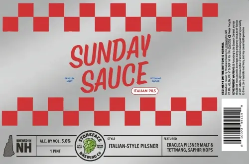 Stoneface Brewing Company Sunday Sauce