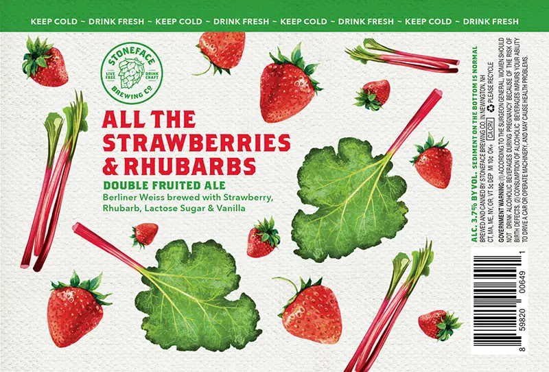 Stoneface Brewing Company All the Strawberries & Rhubarbs