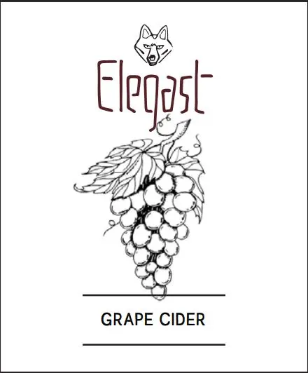 Elegast Cidery & Distillery Grape Cider