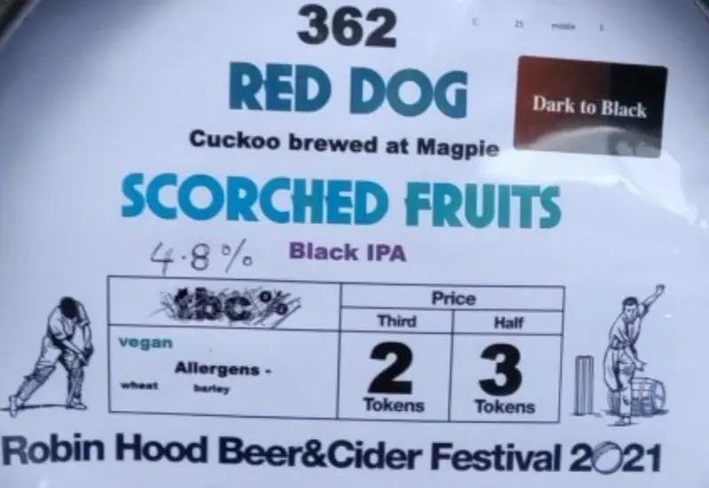 Red Dog Ales Scorched Fruits