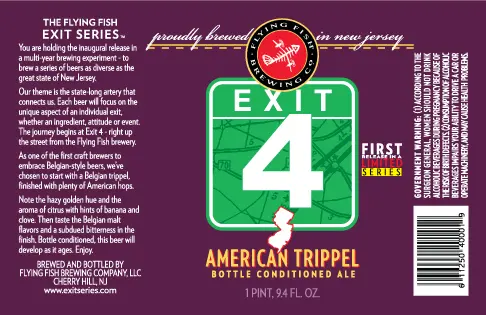 Flying Fish Brewing Company Exit 4 American Trippel