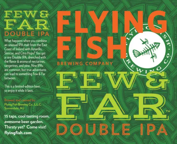 Flying Fish Brewing Company Few & Far Double IPA