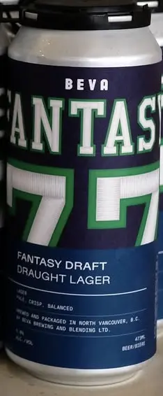 Beva Brewing & Blending Fantasy Draft Draught Lager