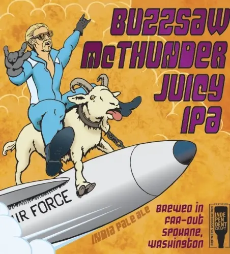 Iron Goat Brewing Buzzsaw McThunder Juicy IPA