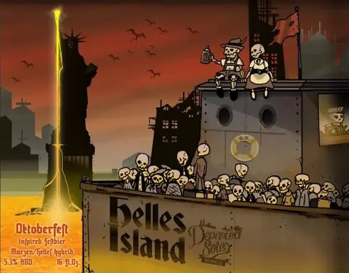 Departed Soles Brewing Company Helles Island