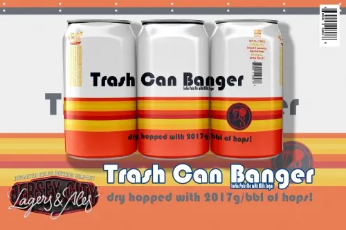 Departed Soles Brewing Company Trash Can Banger