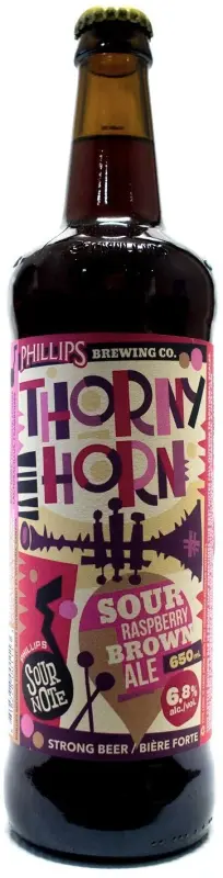 Phillips Brewing and Malting Co. Thorny Horn Sour Raspberry Brown Ale