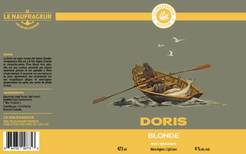Microbrasserie Le Naufrageur Doris