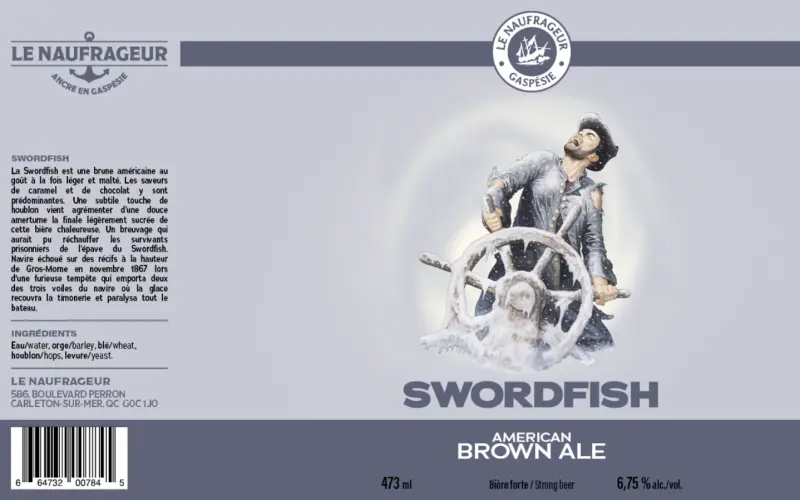 Microbrasserie Le Naufrageur Swordfish