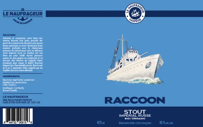 Microbrasserie Le Naufrageur Raccoon