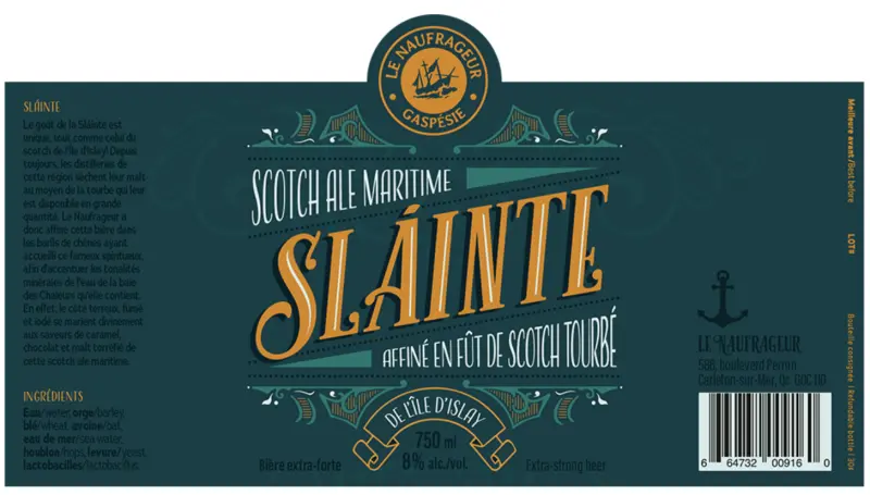 Microbrasserie Le Naufrageur Slainte