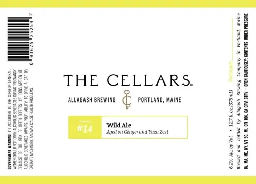 Allagash Brewing Company The Cellars #14
