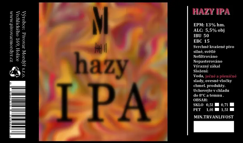 Pivovar Mordýř Hazy IPA 13%