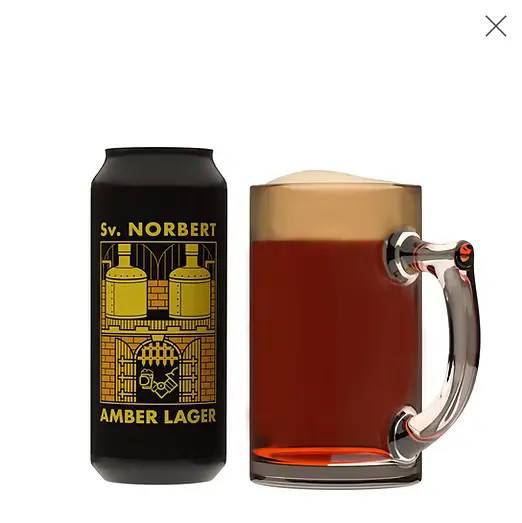 Klášterní Pivovar Strahov / Sv. Norbert Polotmavé (Amber Lager; Jantar 13°)