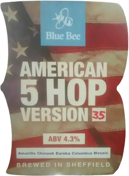 Blue Bee Brewery American Five Hop Version 35