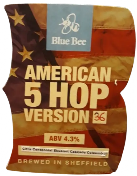 Blue Bee Brewery American Five Hop Version 36